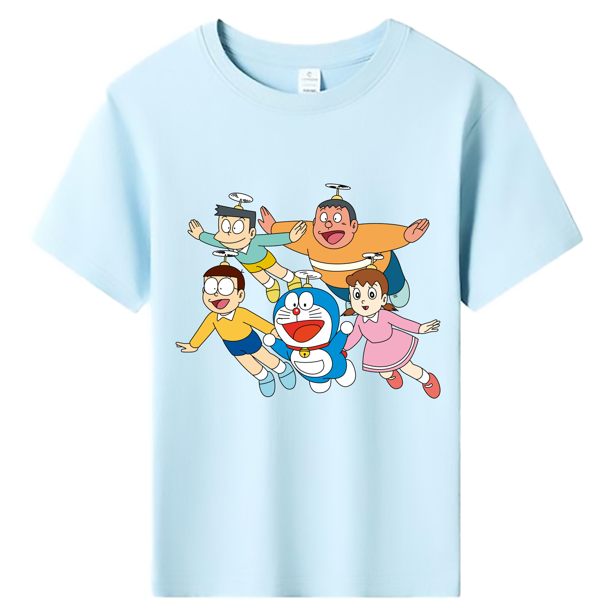 （画像用） ドラえもん 骨川 スネ夫 Doraemon Honekawa Suneo 綿100％キッズTシャツ（フロントプリント）